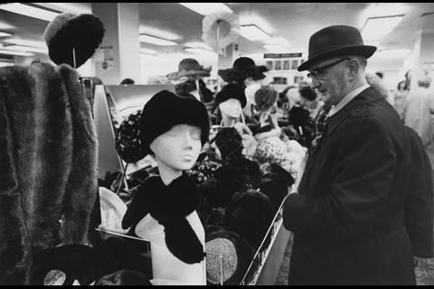 A man shops at BHS Kensington in 1978